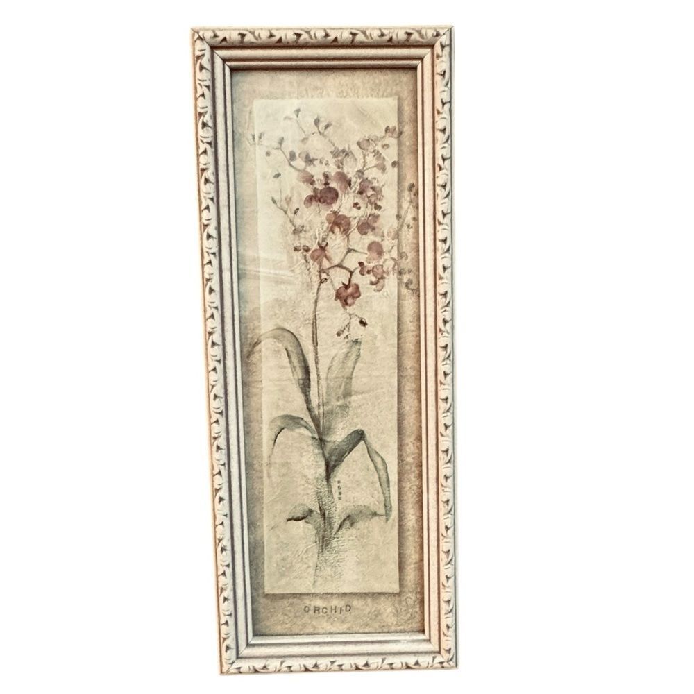 Cheri Blum Framed Decorative Flower Orchid Prints Wall Art Print Home Decor.